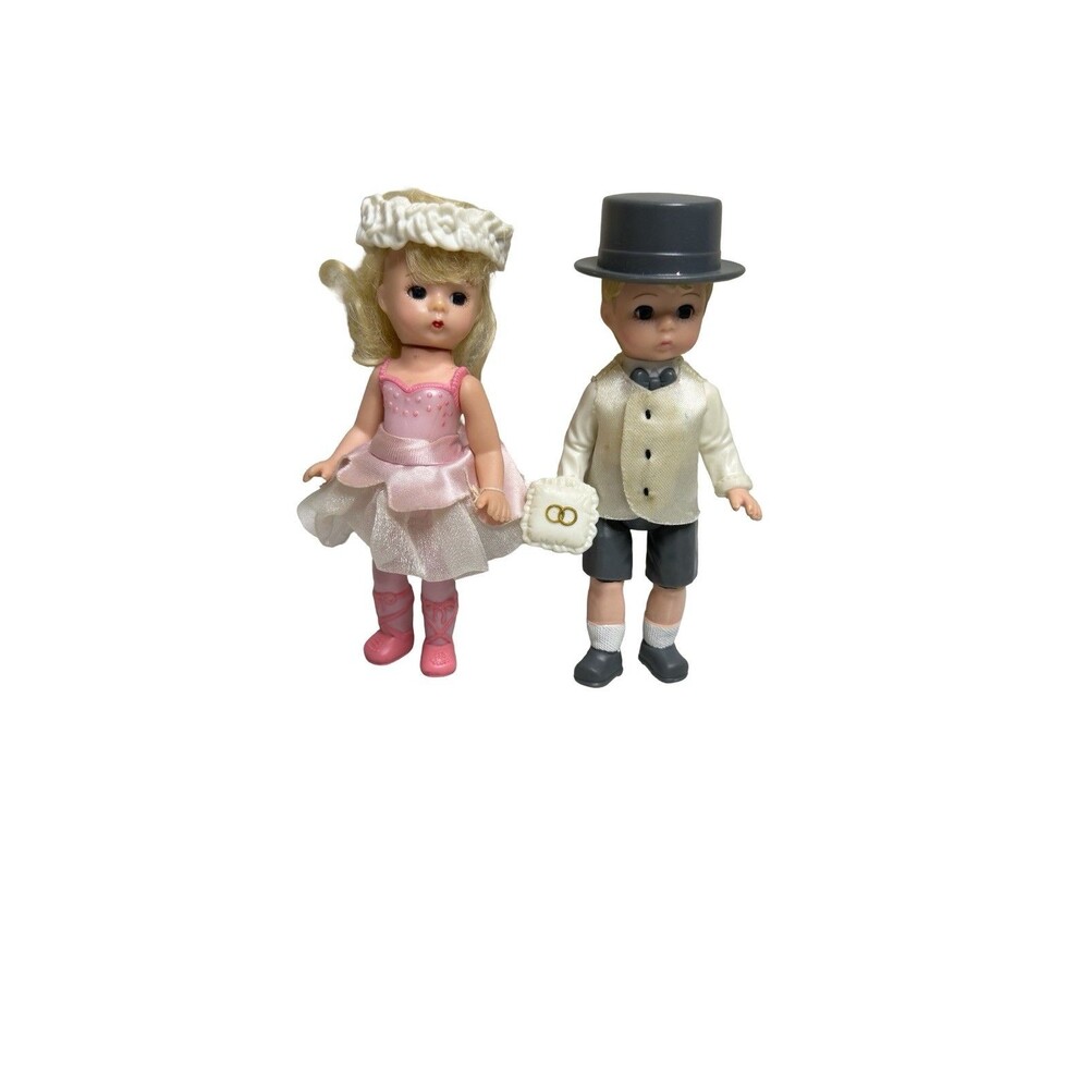 Madame Alexander 5" Girl McDonald Doll in Pink TuTu And Ring Bearer Boy Doll